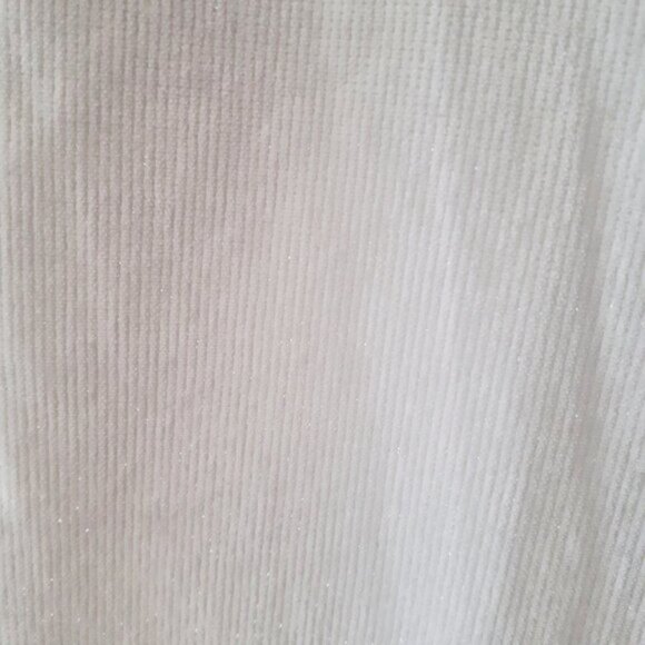 NWOT Talbots white shimmer sparkle slim ankle corduroy jean pants - Picture 8 of 8